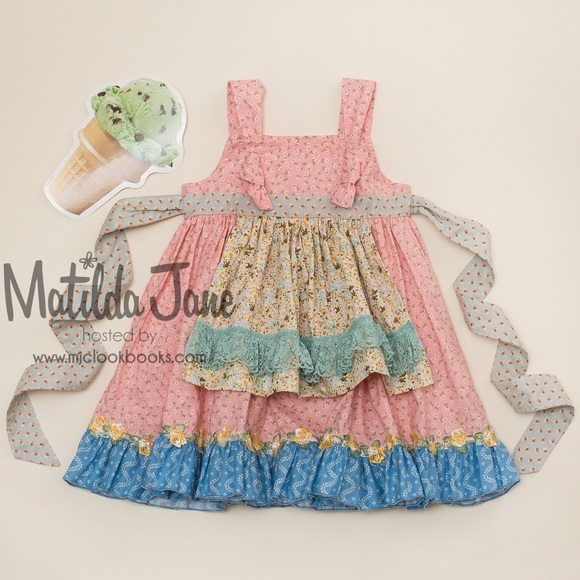 Sz 6 platinum Pinky Promise Knot Dress - Picture 1 of 5